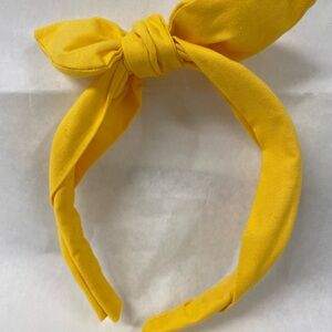 Bright Yellow Knotted Headband